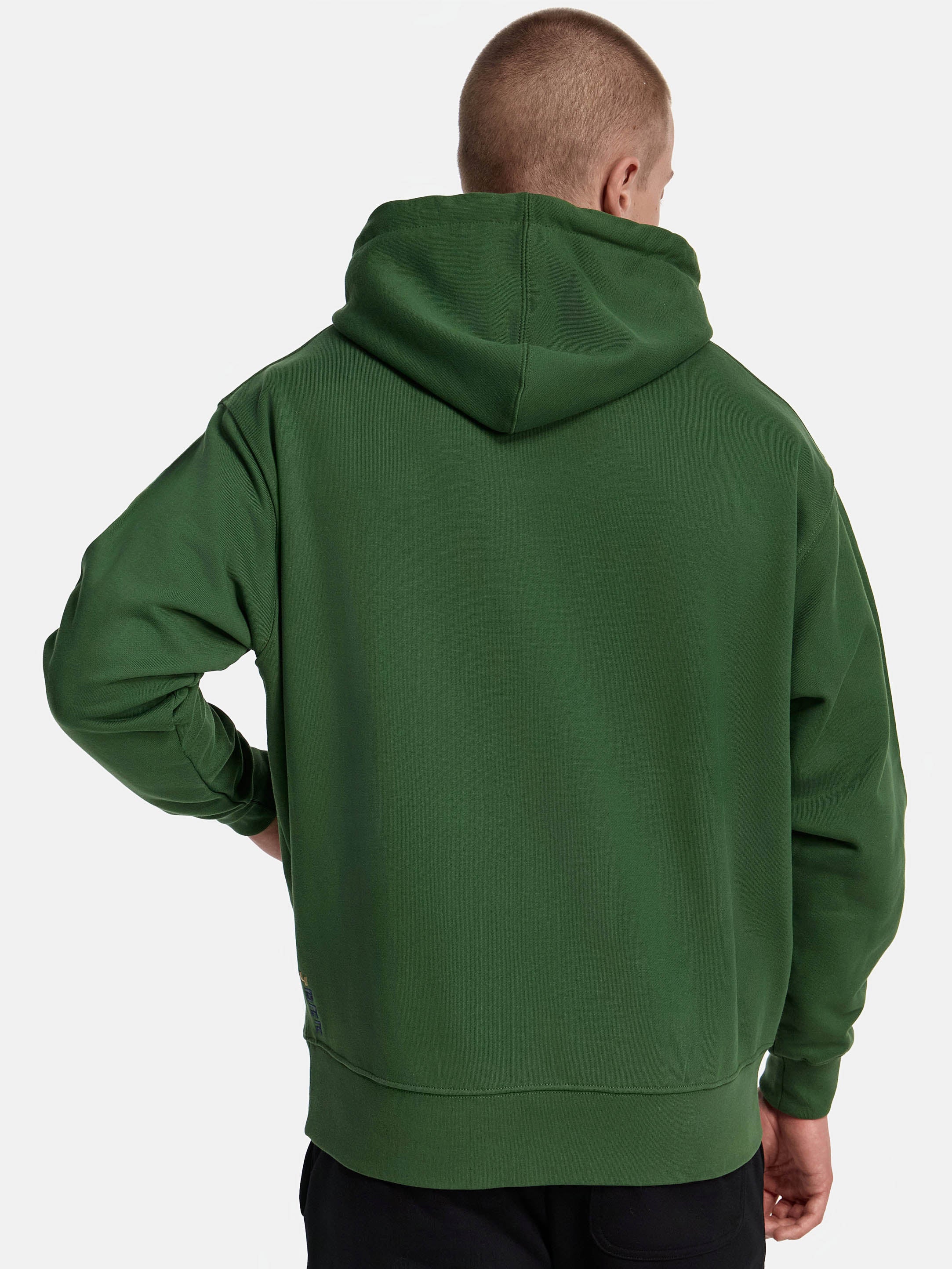 Premium Hoodie Anti pilling gruen Rueckseite