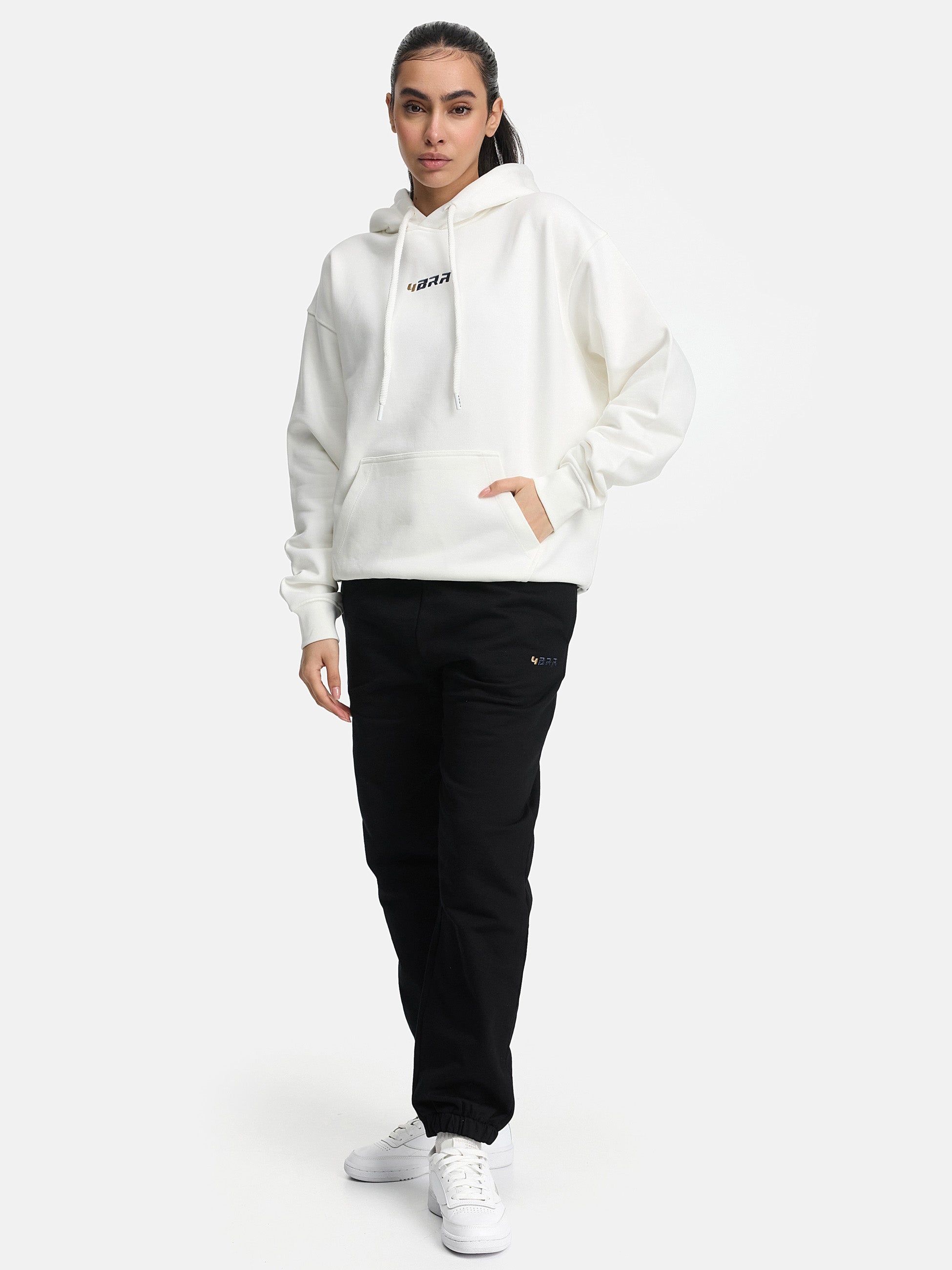 Premium Tracksuits Weiß Schwarz - 4BRA